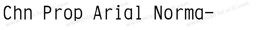 Chn Prop Arial Norma字体转换